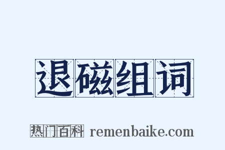 退磁组词是什么意思的图片